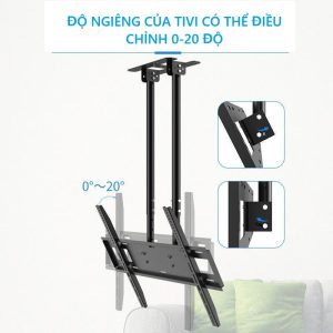 Giá Treo Tivi Ngược Trần 2 Mặt Nhập Khẩu (32 – 60 Inch)