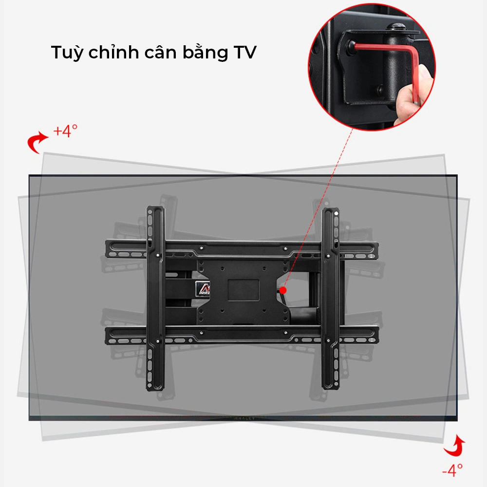Giá Treo Tivi Xoay NB SP2 (40 - 80 Inch) - Thép Siêu Dày, Tầm Vươn 712 - ảnh chi tiết 1