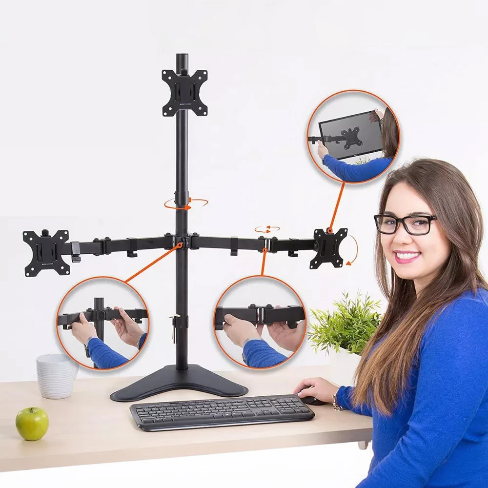 Giá Treo 3 Màn Hình Máy Tính Để Bàn M043 (17-27 inch) - Ảnh 5