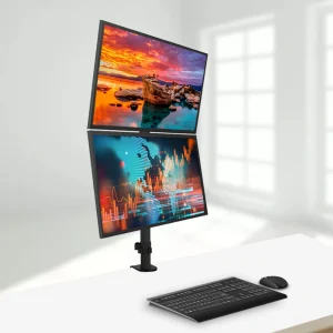 Giá Treo Cột Dọc 2 Màn Hình Máy Tính S2V (15-24 inch)