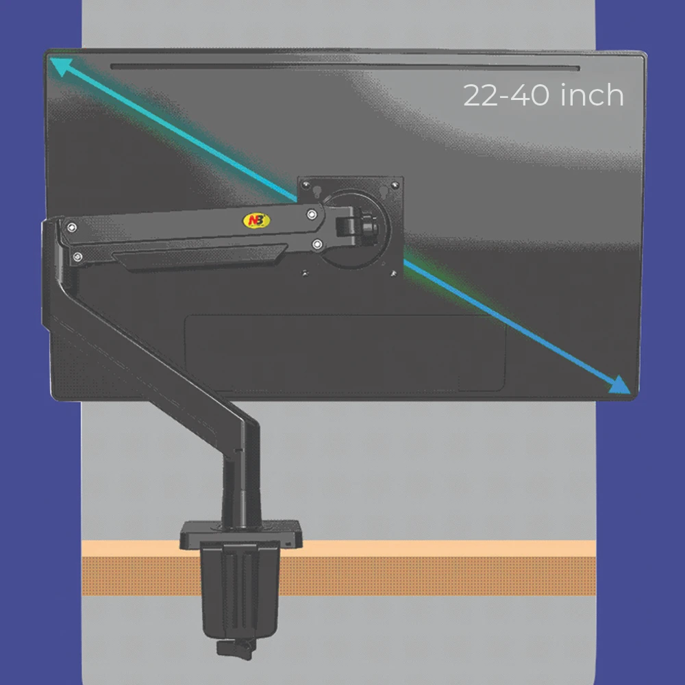 Giá Treo Màn Hình Máy Tính NB-G45 (22-40 inch) Xoay Đa Năng 360 Độ - Ảnh 6