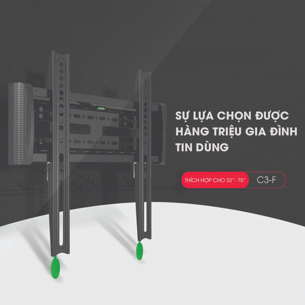 Giá Treo Tivi C3F 32-75 inch (E93) Phẳng Tường - ảnh chi tiết 1