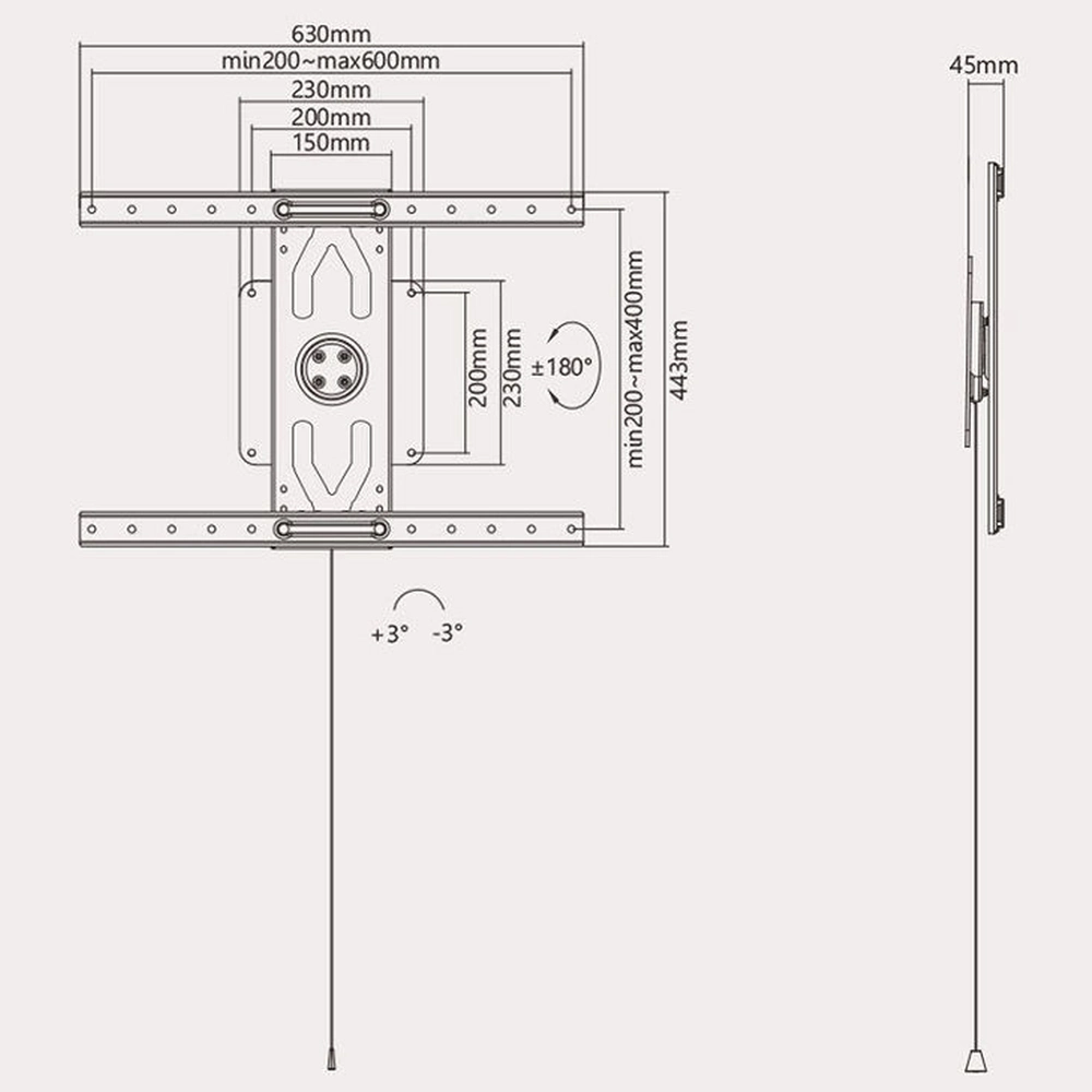 Giá Treo Xoay Ngang Dọc 360 Tivi Từ 32-80 inch - Ảnh 7
