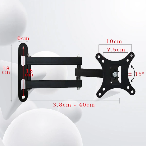 Giá Treo Tivi Xoay Cần Gập Duỗi 14–32 Inch - Ảnh 6